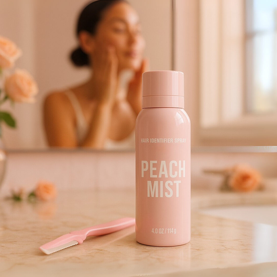PEACH MIST Hair Identifier Spray